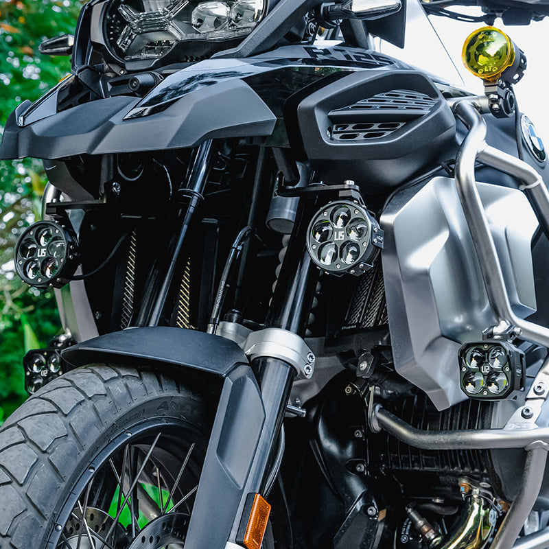 Supporto Fari Per Moto BMW R1250GS Adventure 2019-2020 - Staffa In Lega Alluminio, Bulloni Acciaio 304 - Foto 6