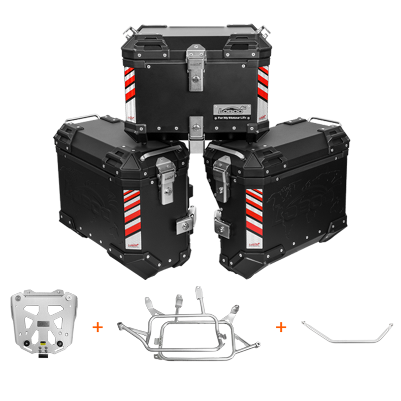 PIKE TRACKER SERIES Three-cases Set with Racks and Plate